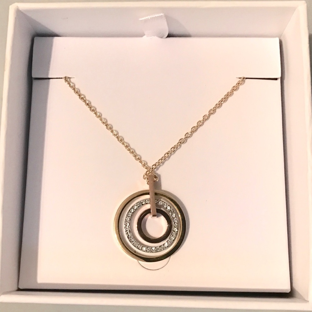 SOLD ‼️ MK concentric circle Pendant Tri color - Picture 3 of 6